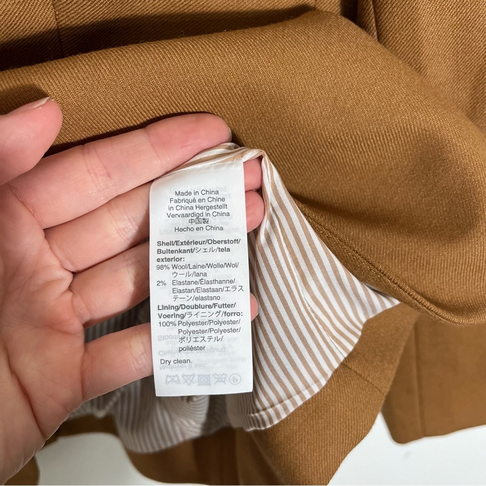 J. CREW Parke Camel Brown Wool Blazer J5628 - Picture 9 of 11